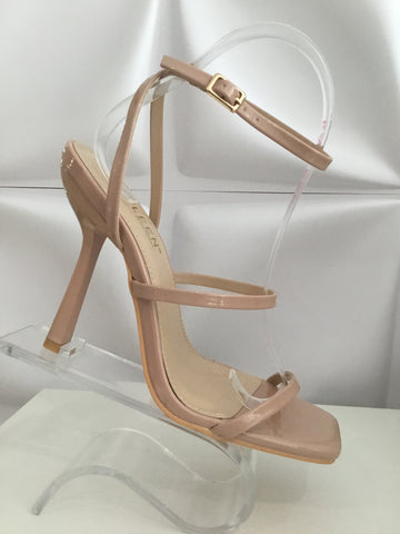 Three Straps Nude Heels