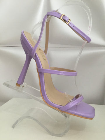 Three Straps Lilac Heels