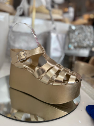 Gold Espadrilles