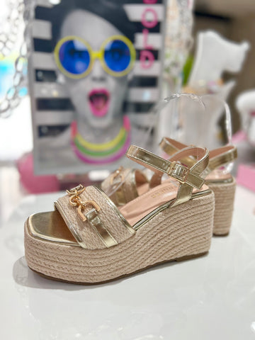 Gold Renata Wedges