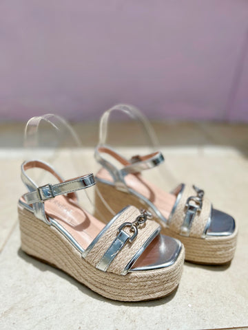 Silver Renata Wedges