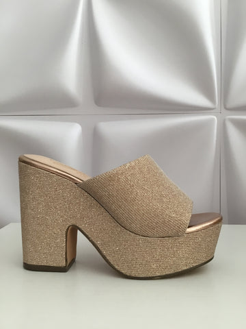 Rose Gold Arora Wedges