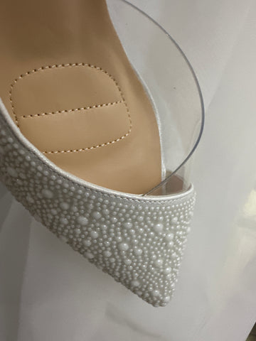 White Pearl Pumps