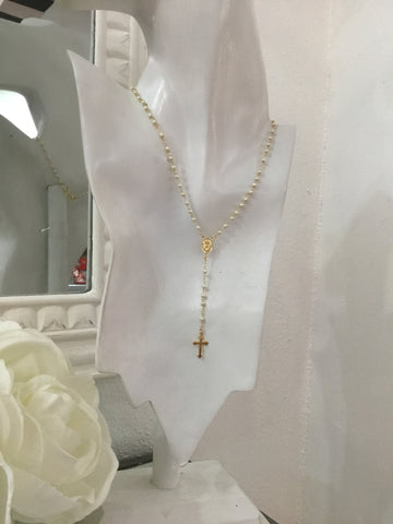 White Pearl Rosary