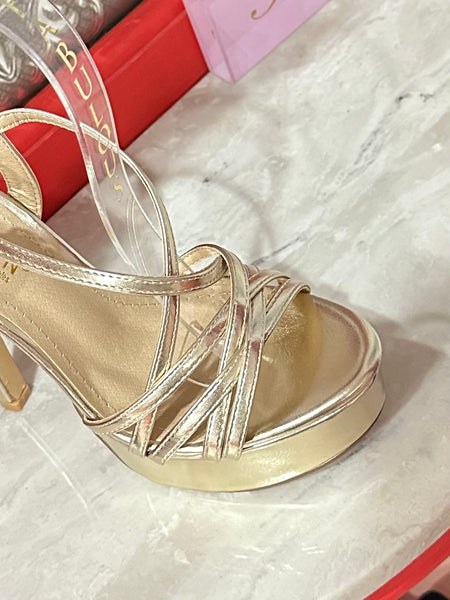 Gold High Heels