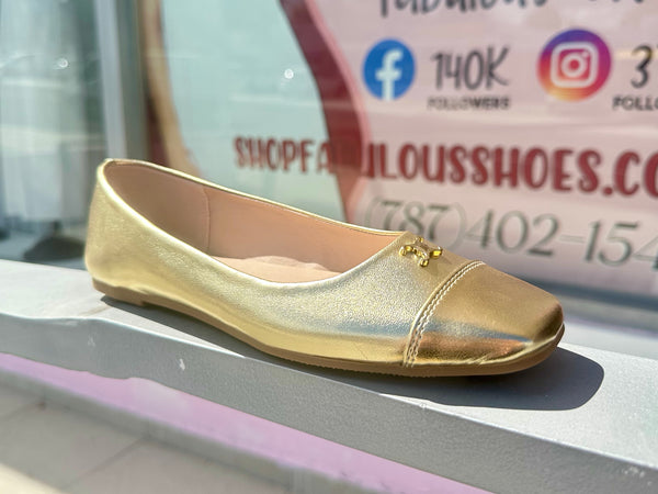 Gold Ballerinas