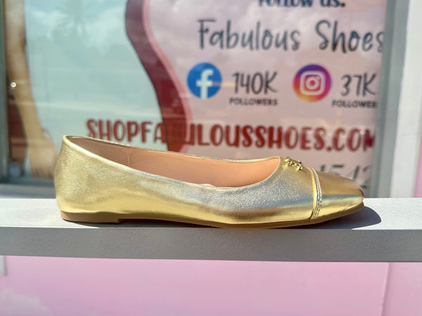 Gold Ballerinas