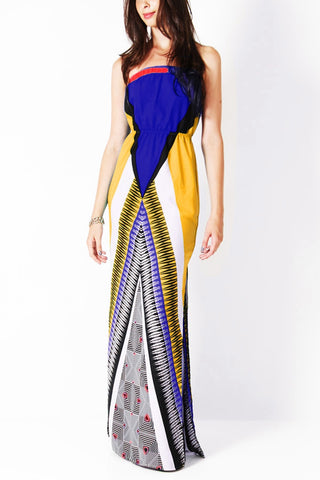 Multi-colored  Maxi Dress