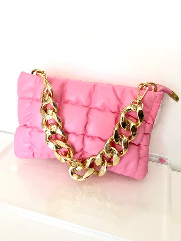 Pink Bubble Chain Bag