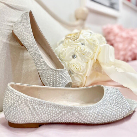 Silver Pearls Flats