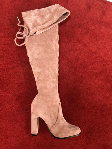 High Knee Mauve Boots