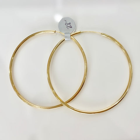 Small Thin Golden Hoops