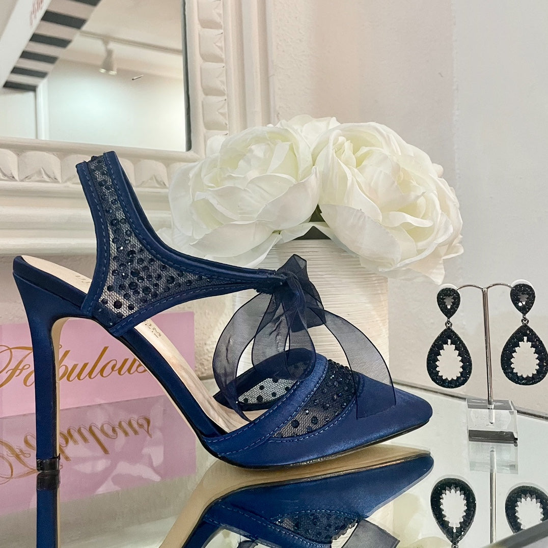 Navy Blue Bride Heels